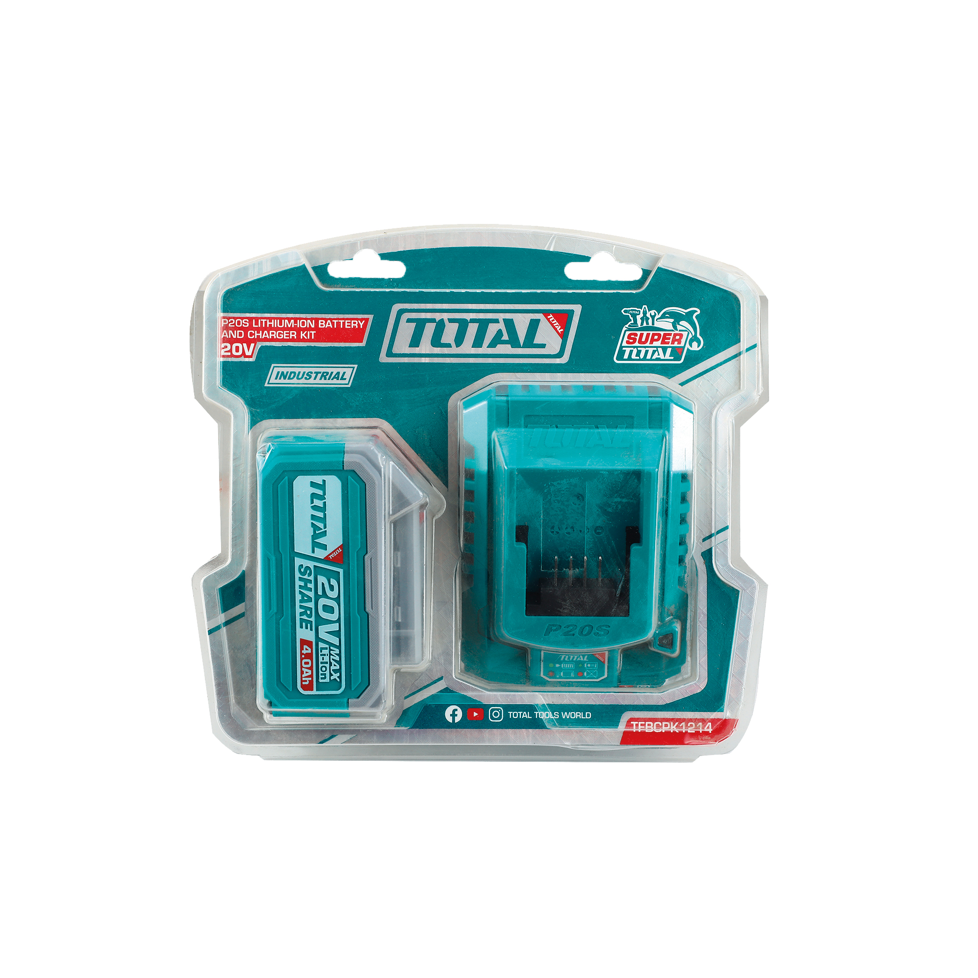 4Ah battery + fast charger set TFBCPK1214 | 20 V - 4 Ah