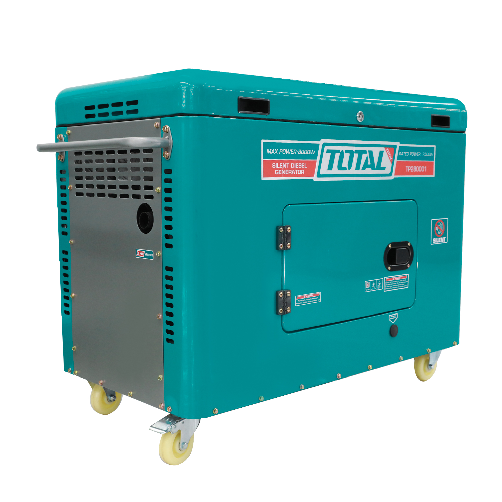 SOUNDPROOFED diesel GENERATOR 8.0 kW - Single-phase TP280001 | 8.0 kW