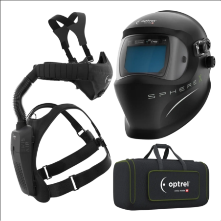Pack: sphereX quattro - welding helmet and swiss air with control panel