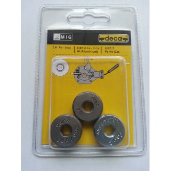 Kit of 3 rollers for DECA Starflux- Startwin - Decastar and D-Mig welder