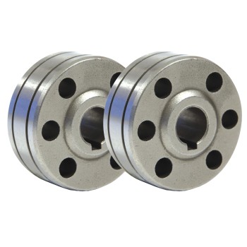 2 Type B drive rollers for flux-cored wire Ø 0.9-1.2 mm MIG welding GYS welder