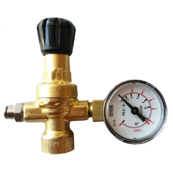 Flow regulator for disposable neutral gas cylinder (Argon and Argon +CO²)