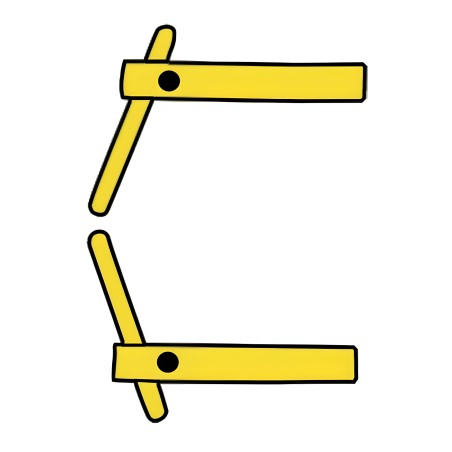 2 straight arms 120 mm + 2 angled electrodes Ø 12 mm Modular 230 and 400 Telwin