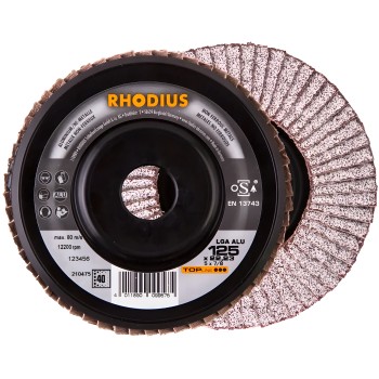 RHODIUS | Flap disc for aluminium Ø 125 mm Rhodius LGA ALU