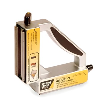 Double angular magnetic squares with switches