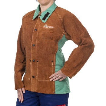 Women's welder jacket Lava Brown Weldas