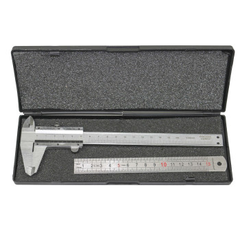 Polished steel vernier caliper