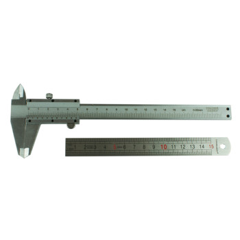 Polished steel vernier caliper