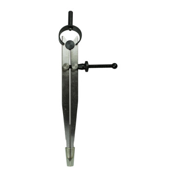 Spring-loaded divider compass