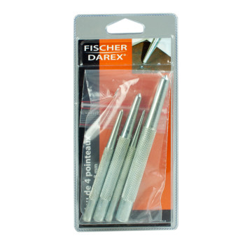 Set of 4 center punches