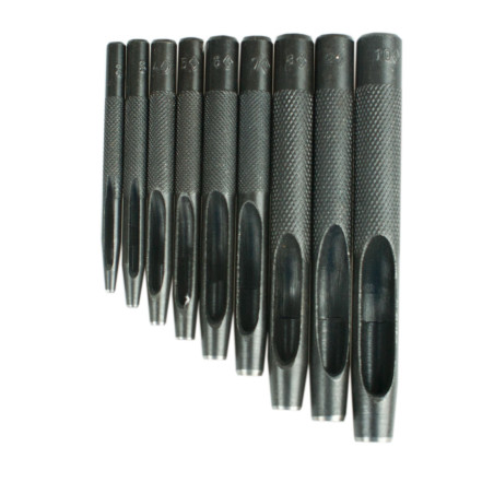 Set of 9 hole punches