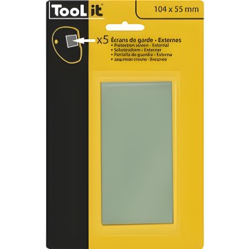 5 replacement lenses 104 X55 MM for welding helmet