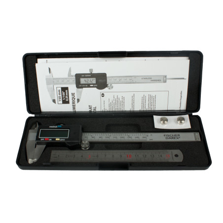 Polished steel caliper