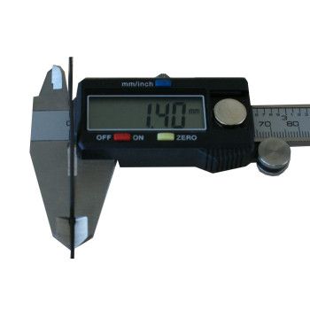 Polished steel caliper