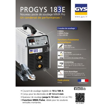 MMA Inverter PROGYS 183 E welding machine