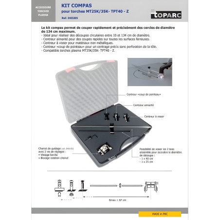Compass kit for Gys plasma cutter