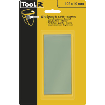 5 external protection screens 110 x 90 mm for GYS welding helmet