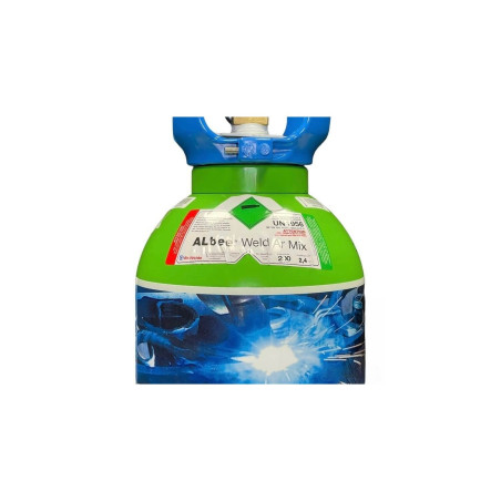 ARGON CO2 8% Bottle Integrated Regulator - Albee Weld ArMix - 2.4m3