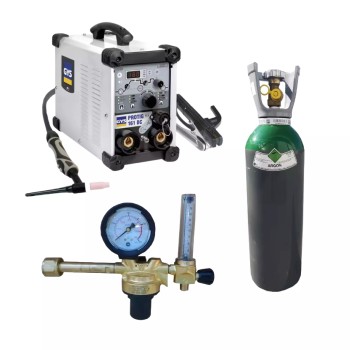 PACK: GYS PROTIG 161 DCHF welding machine + 4m torch + Flow meter + Gas