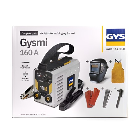 GYSMI 160 P PACK with Hood, gloves, apron and accessories