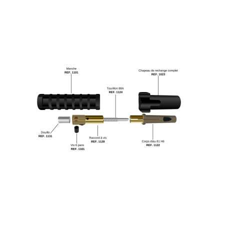 STUBBY 400 A electrode holder