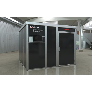 Class 4 laser welding booth - 3x3m with hinged door
