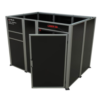 Class 4 laser welding booth - 3x3m with hinged door