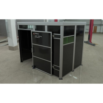 Class 4 laser welding booth - 3x2m with sliding door
