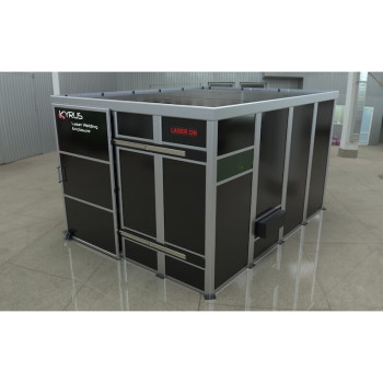 Class 4 laser welding booth - 3x3m with sliding door