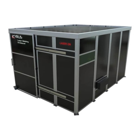 Class 4 laser welding booth - 4x3m with sliding door