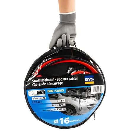 JUMP CABLES 320A - 16MM2 - 3M
