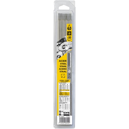 Pack of 50 rutile STEEL electrodes Ø 4 mm GYS