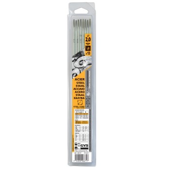 Pack of 13 rutile STEEL electrodes L300 Ø 2 mm GYS
