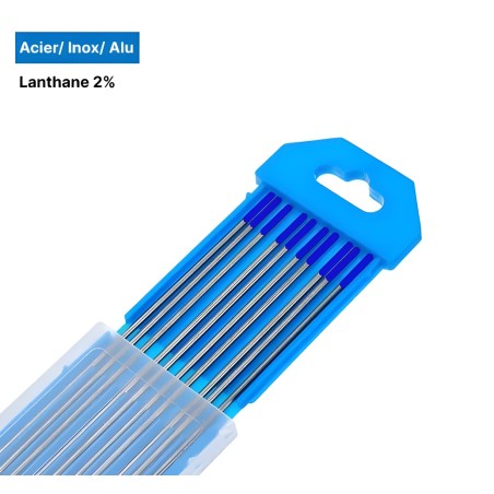 Tungsten Lanthanum 2% Electrodes (Blue) - Ø2.4x150 mm (x10)