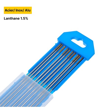 Lanthanum 1.5% Tungsten Electrodes (Gold) - Ø1.0x150 mm (x10)