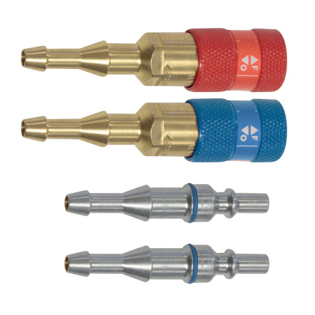 Set of 2 quick connectors Ox & Fuel