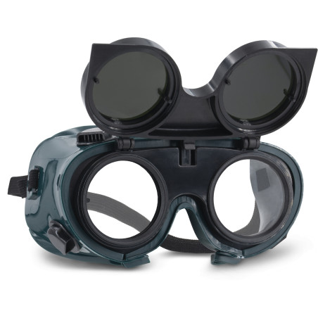 Flip-up welding goggles torch shade 5 - pin-type