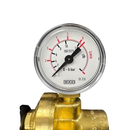 Flow meter for disposable neutral gas cylinder (Argon and Argon +CO²)