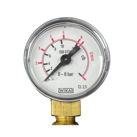 Flow meter for disposable neutral gas cylinder (Argon and Argon +CO²)