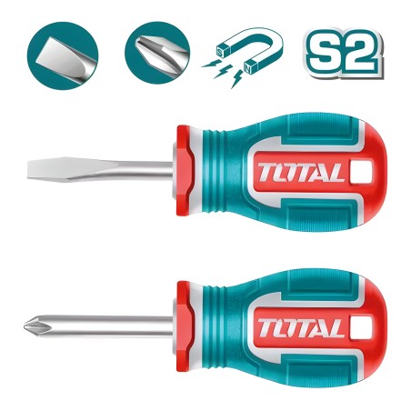 Set of 2 stubby screwdrivers TKSDS2226 | SL6-PH2
