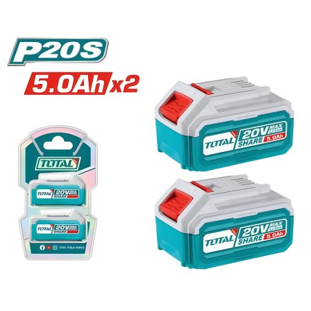 Set of 2 batteries 5Ah TOSLI240464E | 20 V - 5 Ah