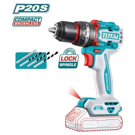 Brushless battery-powered hammer drill TIDLI205581 | 20 V