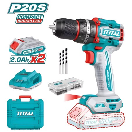 Cordless Brushless Hammer Drill TIDLI20668E | 20 V