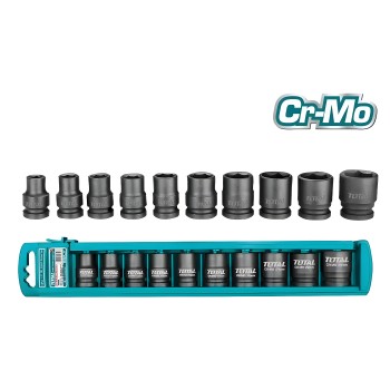 Set of 10 Sockets 1/2''  THISTD12101 | CrMo - Chrome-Molybdenum