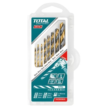 Set of 8 drill bits for metal TACSD0801 | HSS