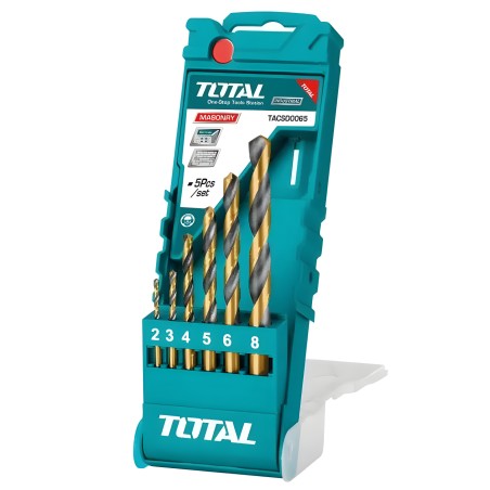 Set of 6 drill bits for metal TACSD0065 | HSS