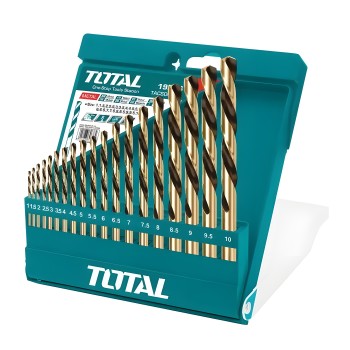 Set of 19 drill bits for metal TACSD0195 | HSS
