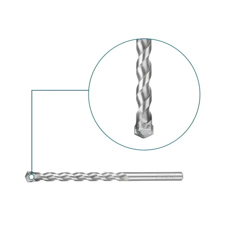 Set of 5 drill bits for porcelain TACSD7156 | HSS