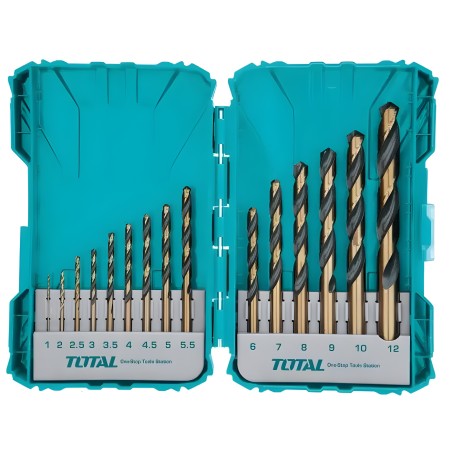 Set of 15 drill bits for metal TACSDL51501 | HSS