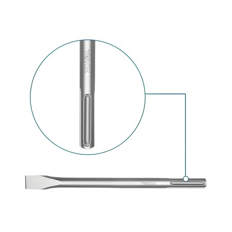 SDS MAX chisel TAC15221821 | 400 x 25 mm | Chrome-molybdenum (Cr-Mo)